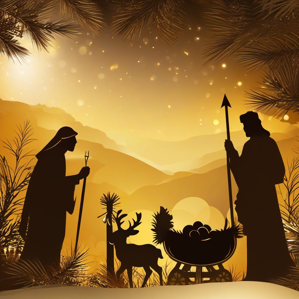 Christmas Background Wallpaper - manger scene background  