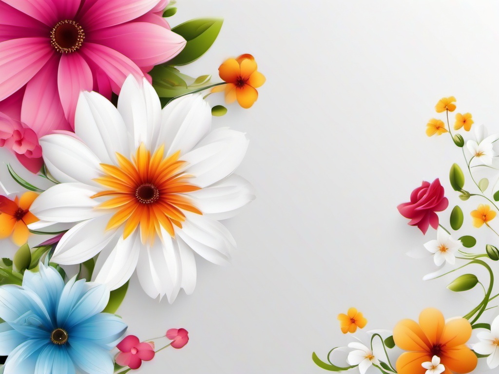 Flower Background Wallpaper - floral white background  