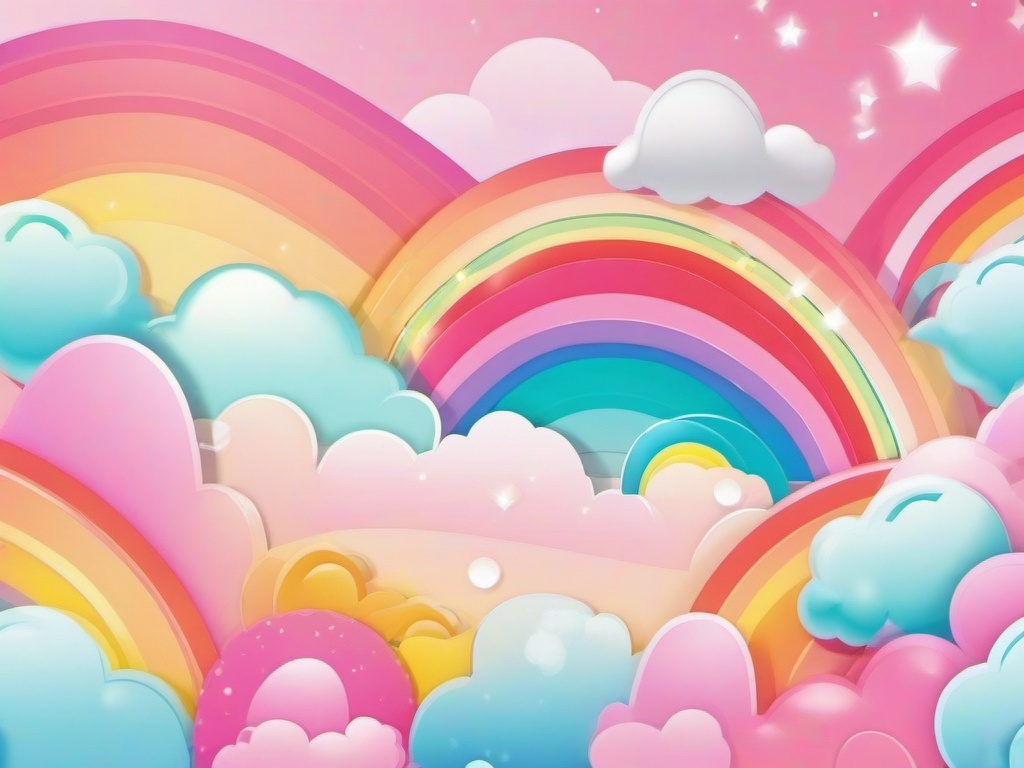 Rainbow Kawaii Wallpaper  