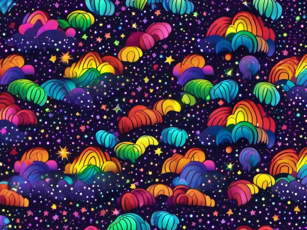 Rainbow Sparkly Wallpaper  