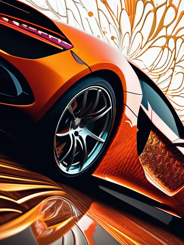 4K Car Wallpaper - Luxury Sports Car  intricate patterns, splash art, wallpaper art