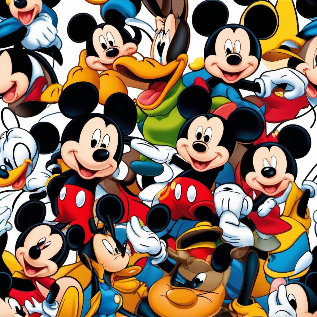 Mickey Mouse clipart - Mickey Mouse with animated friends  