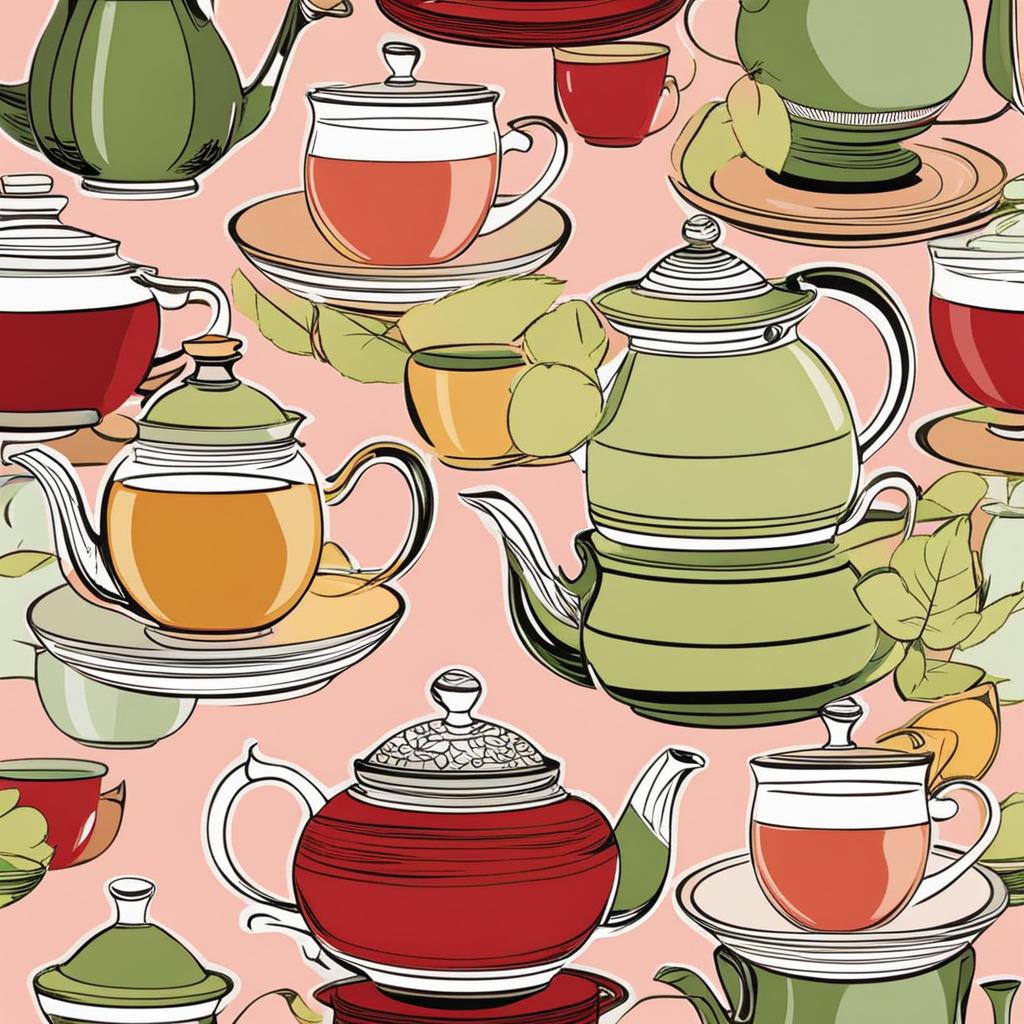 teapot clipart - steaming and ready for tea time. 