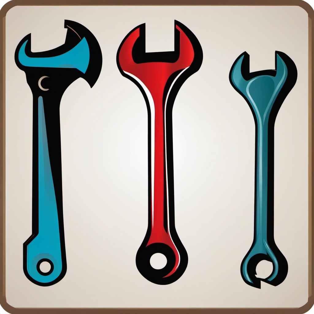 Wrench icon - Wrench icon for repairs and maintenance,  color clipart, vector art