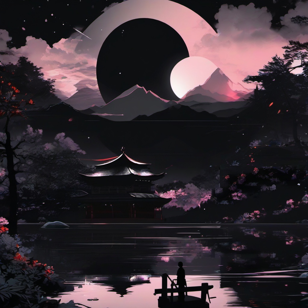 Wallpaper Anime Black Aesthetic  ,desktop background wallpaper