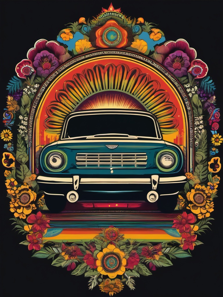 Hippie Culture Revival , vintage t shirt vector art