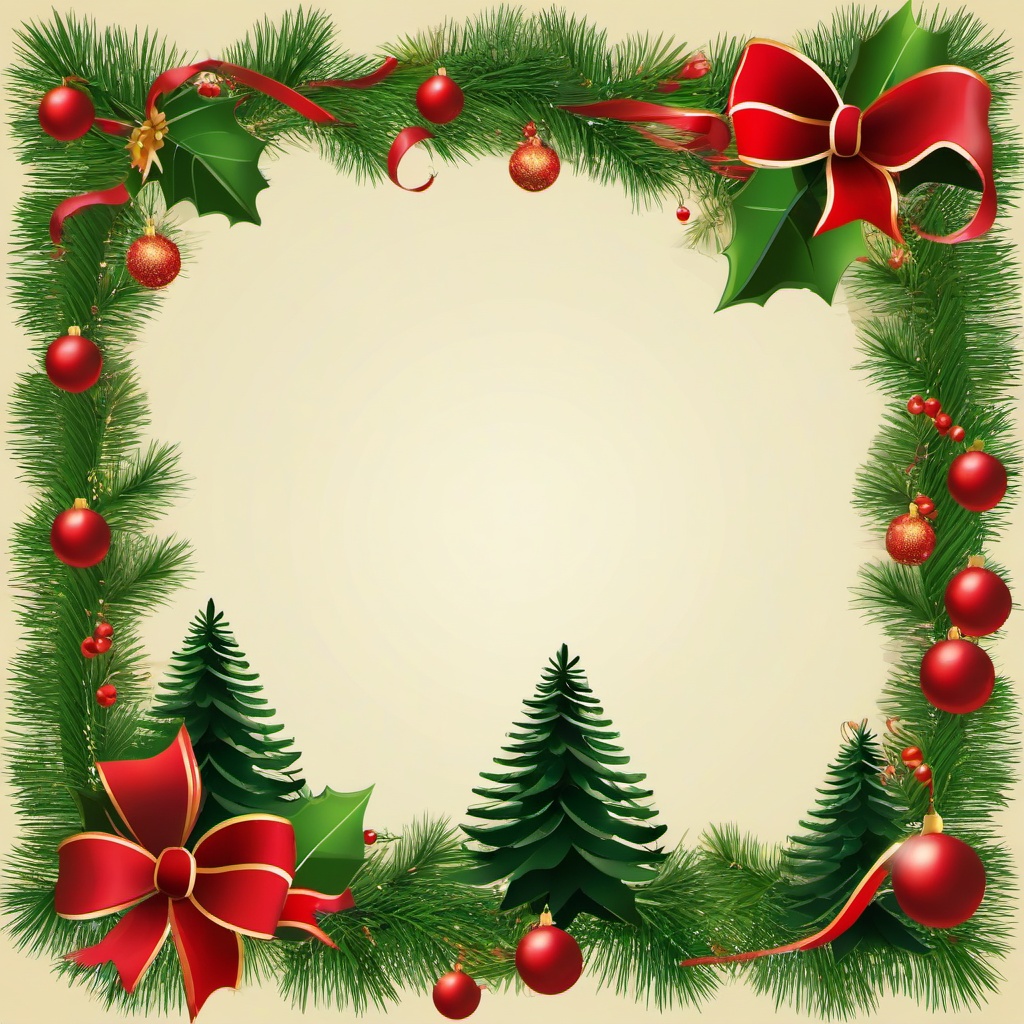 Christmas Border clipart - border featuring Christmas trees  