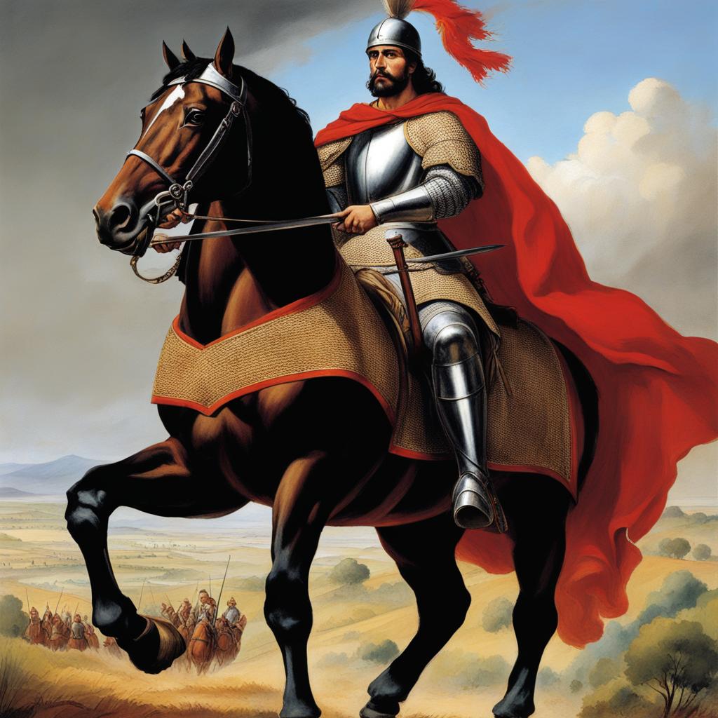 el cid - the spanish national hero who fought against the moors during the reconquista. 