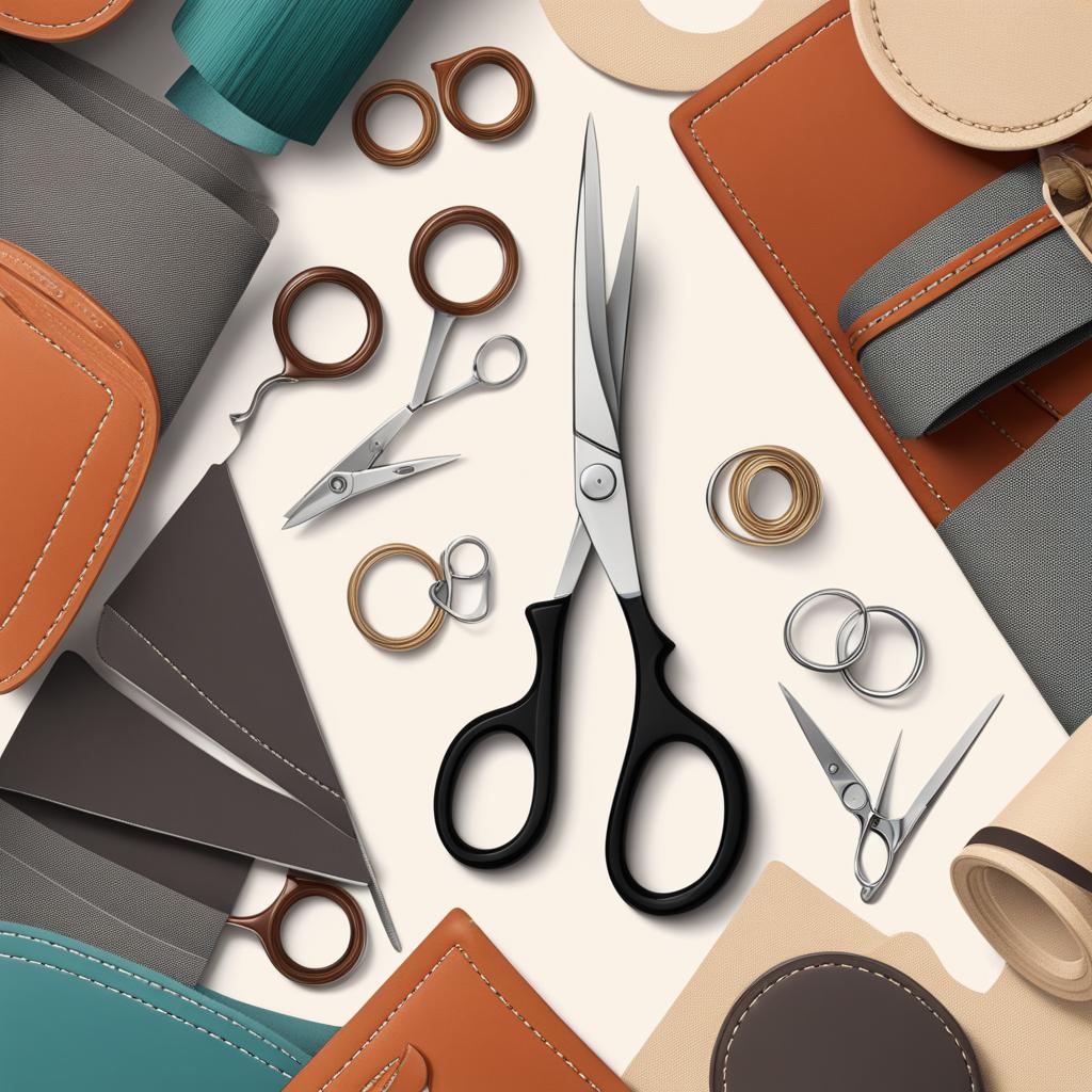 scissors clipart - precision scissors, poised to snip, in the hands of a skilled tailor 