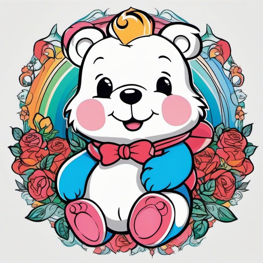 tattoos of care bears  simple vector color tattoo