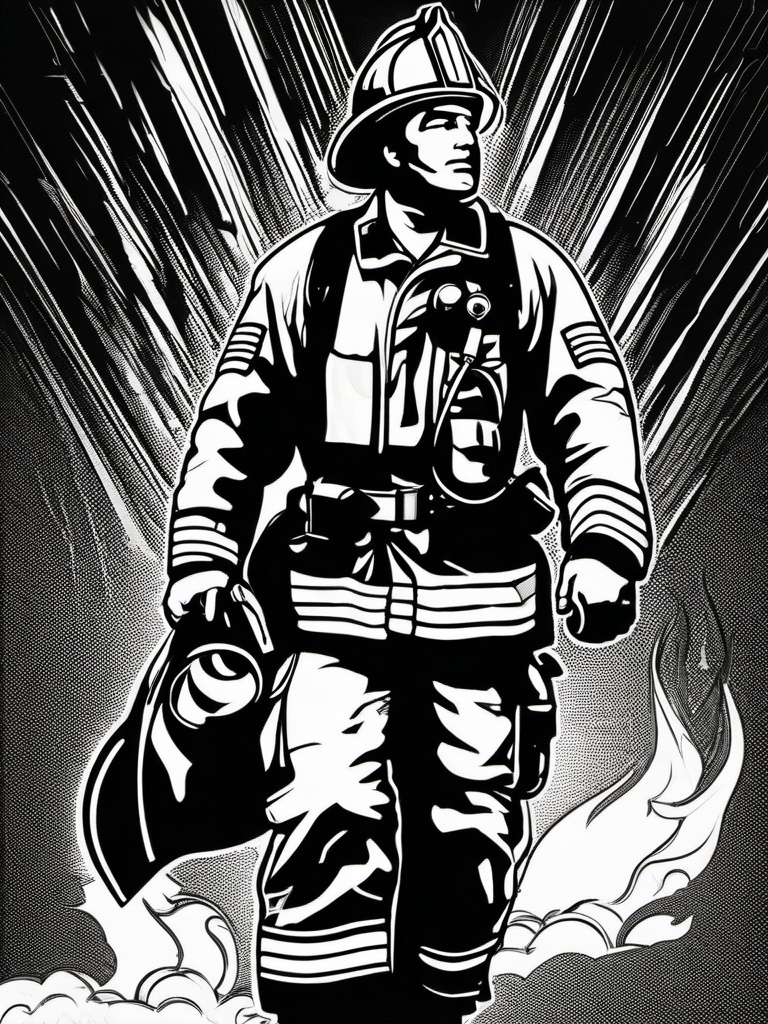 Fire Fighter  clipart