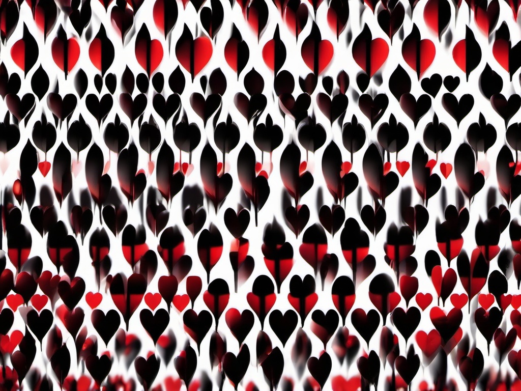 Black And Red Heart Background - Passionate black and red heart design.  background wallpaper