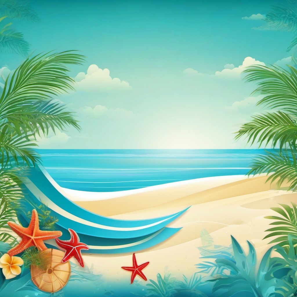 Beach background - sea themed background  