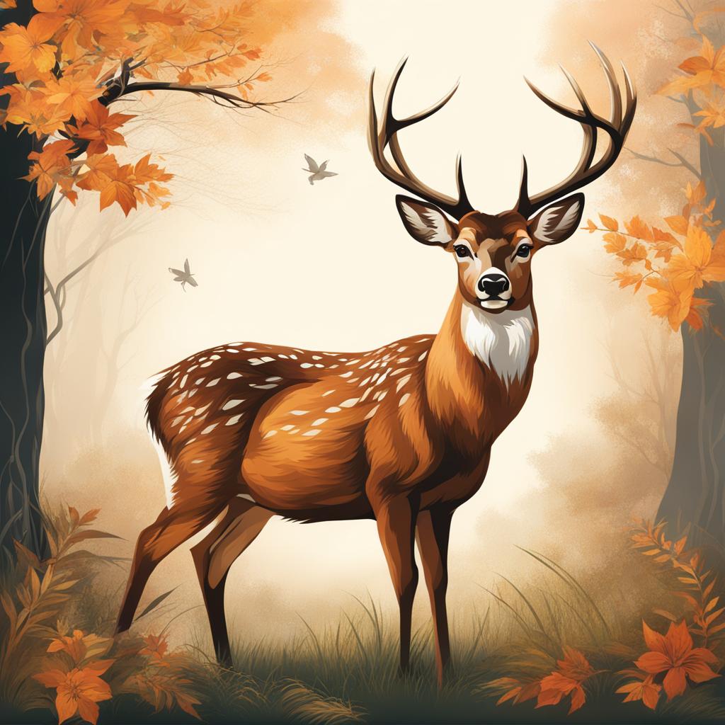 deer clipart - a graceful deer, embodying the beauty of nature 