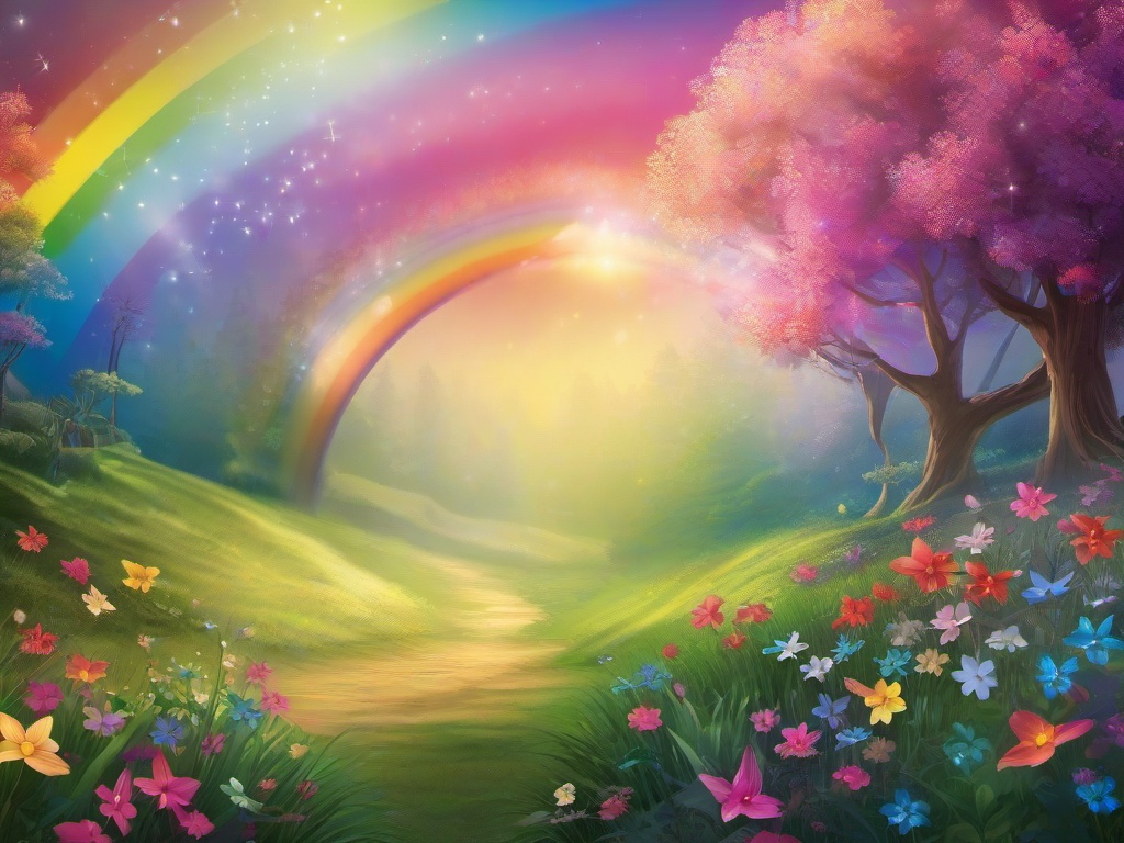 Rainbow Fairy Background  