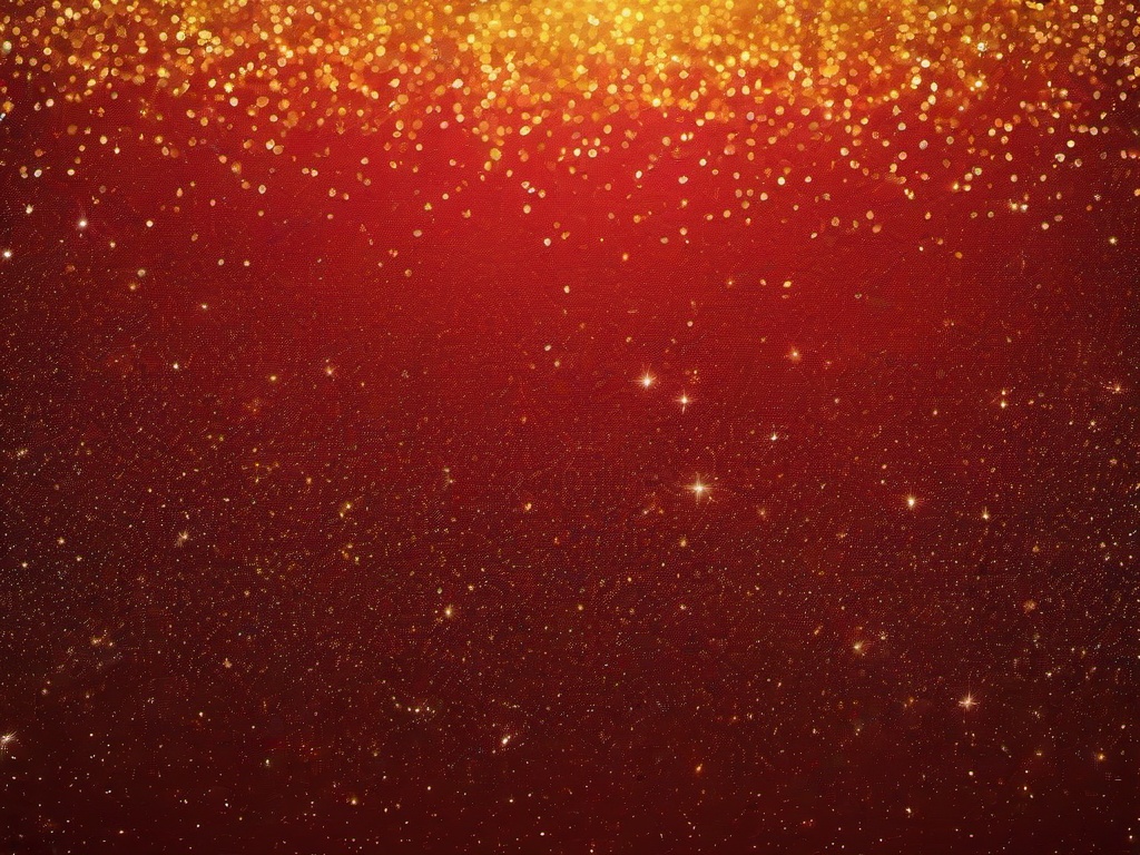 Red And Yellow Glitter Background  