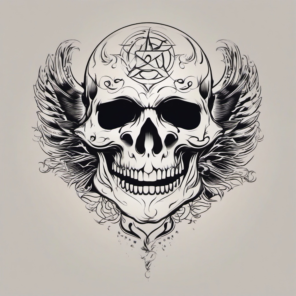 Ghost Tattoo Simple-Understated elegance, minimalistic charm of supernatural art.  simple vector color tattoo