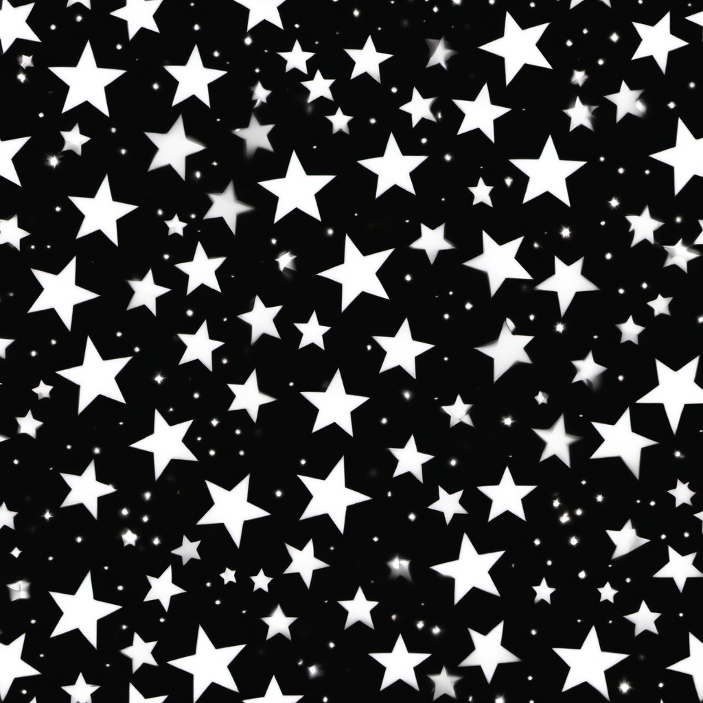 black background with white stars  