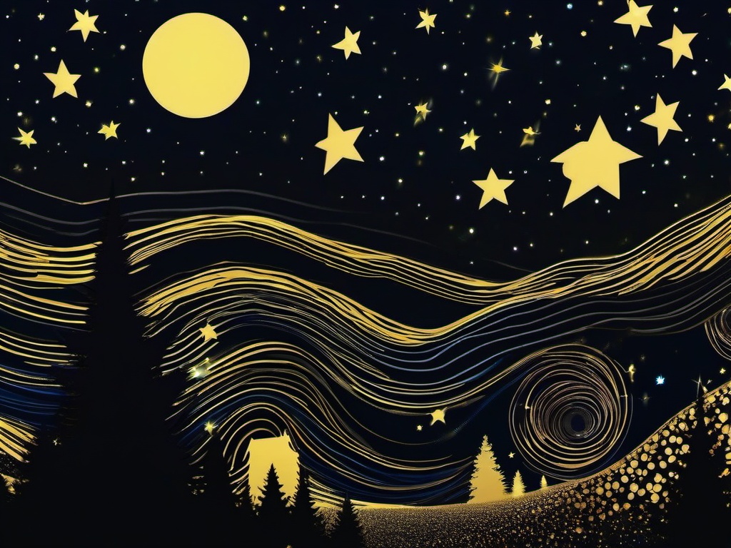 A Starry Night Wallpaper  ,desktop background wallpaper