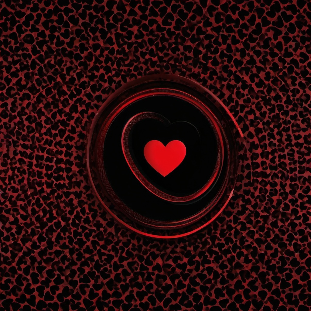 Red Background Wallpaper - red heart in black background  