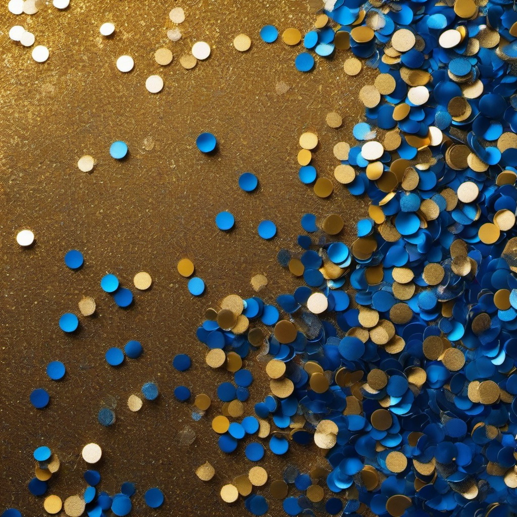 Glitter background - blue and gold glitter background  