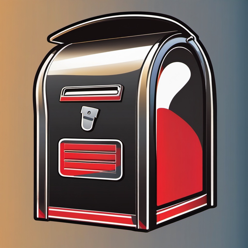 Mailbox icon - Mailbox for postal services and letters,  color clipart, vector art