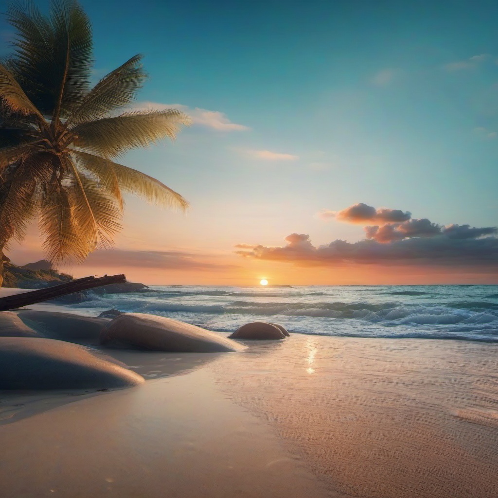 Beach background - seashore wallpaper 4k  