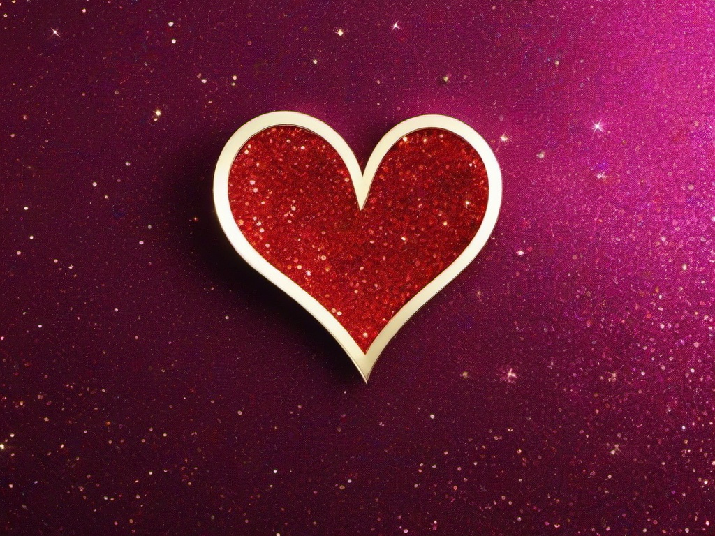 Glitter Background Hearts  