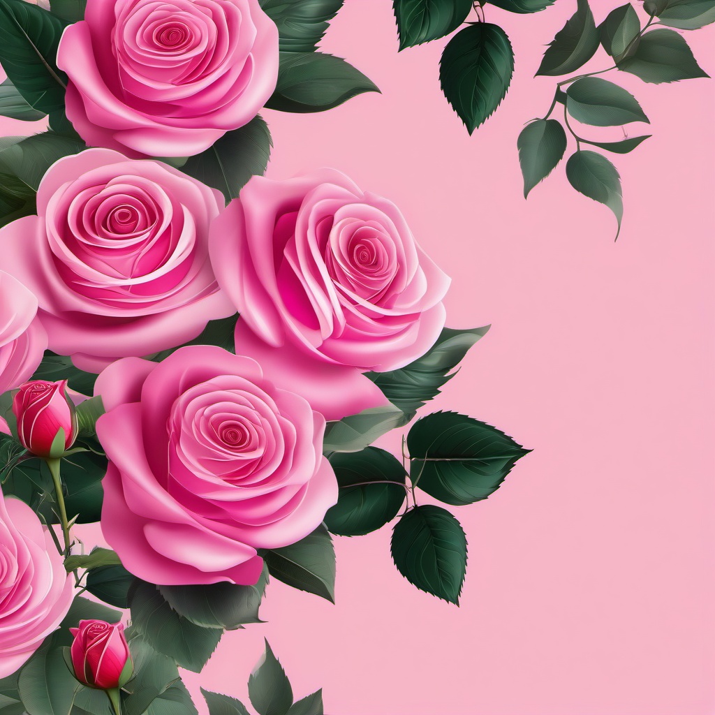 pink roses background  