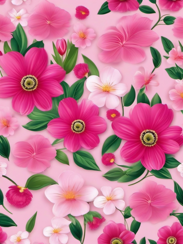 pink spring flowers wallpaper  ,background wallpaper