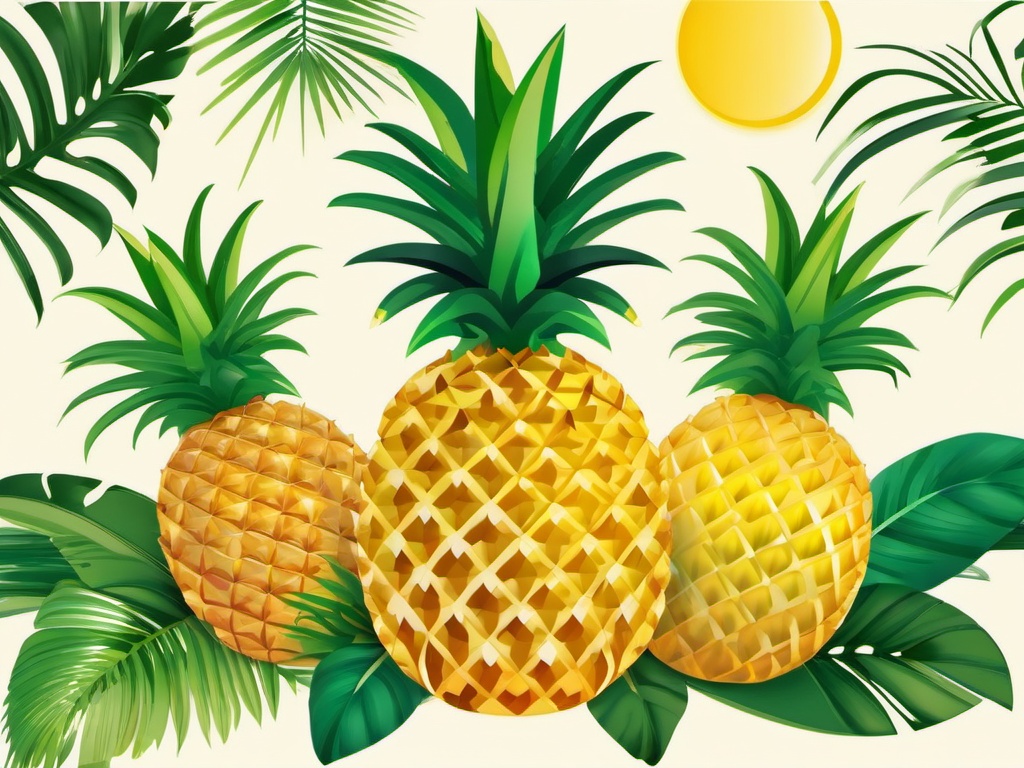 Pineapple clipart - pineapple under the sun  clipart