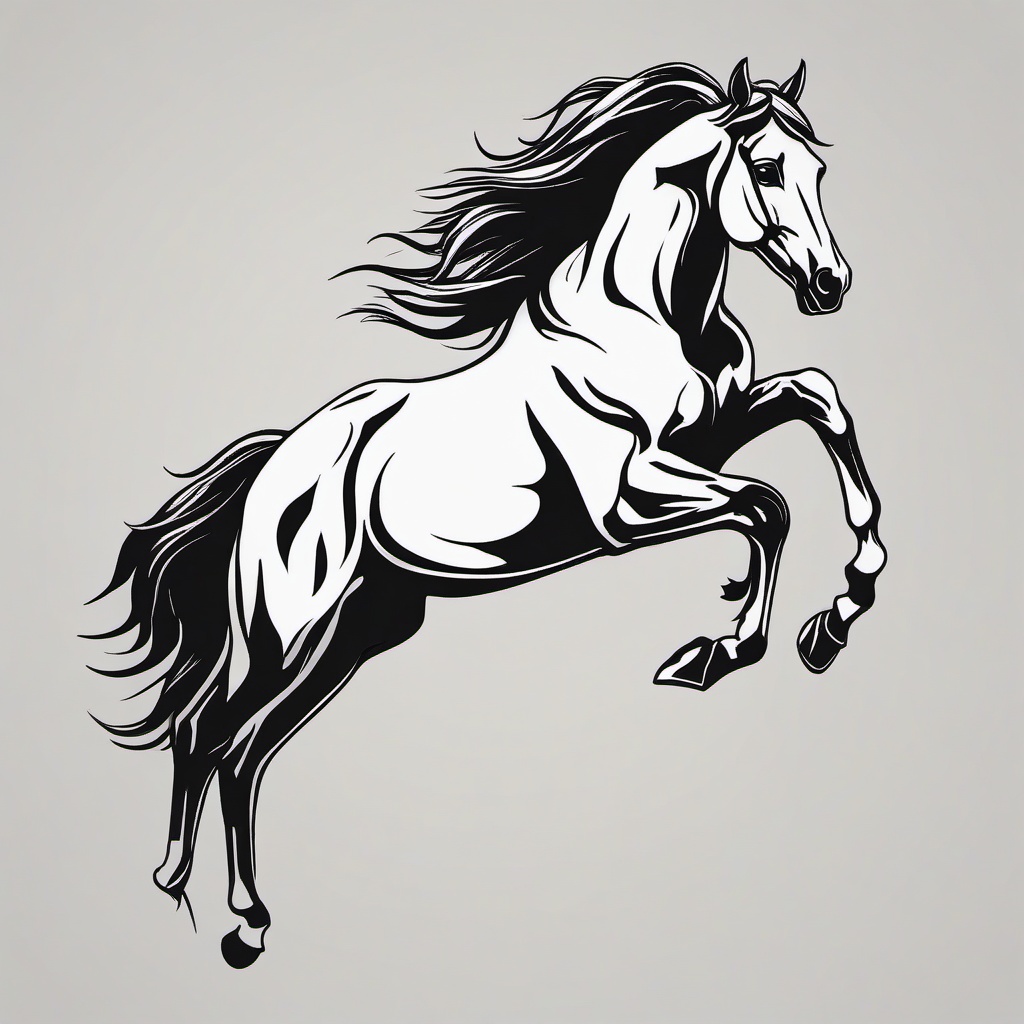 pictures of tattoos of horses  simple tattoo,minimalist,white background