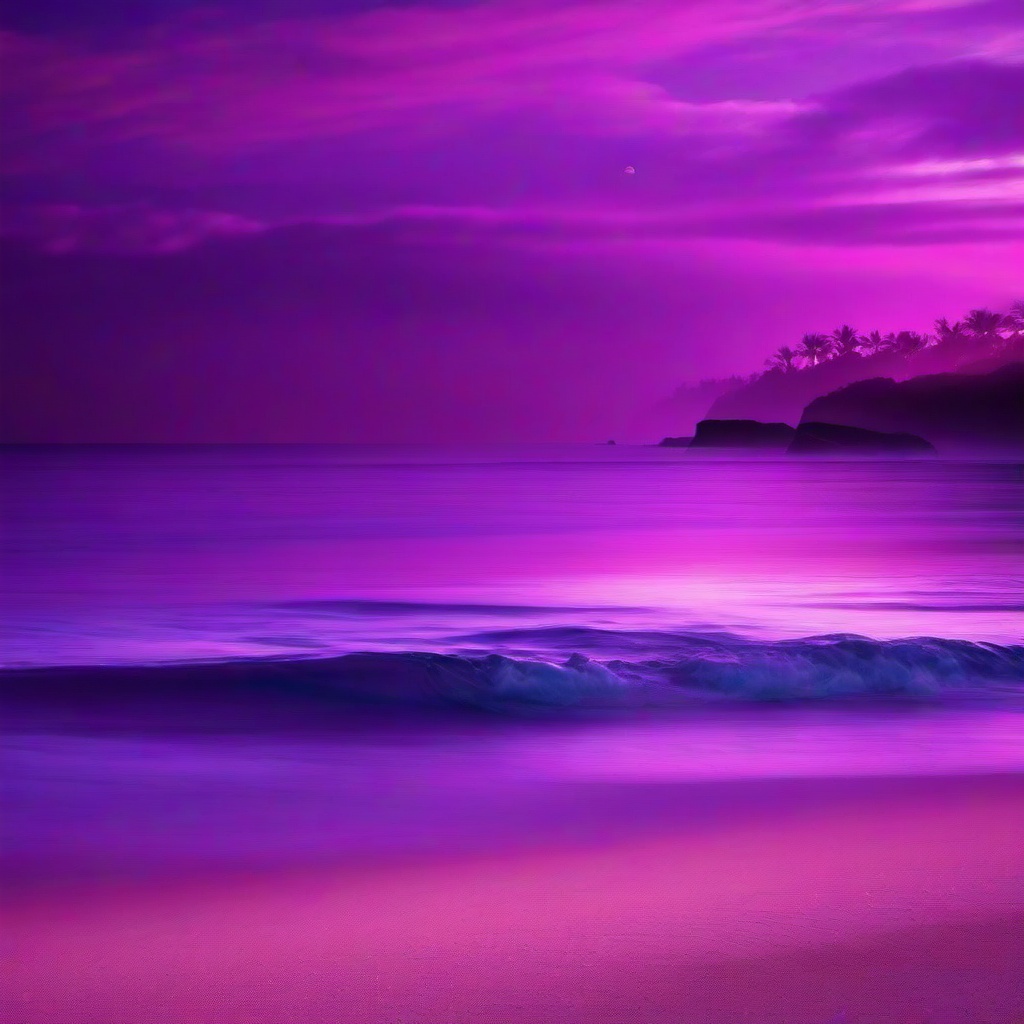 Beach Background Wallpaper - purple beach wallpaper  