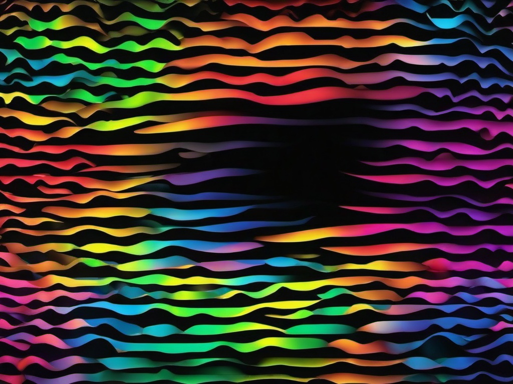 Rainbow Wallpaper Black Background  