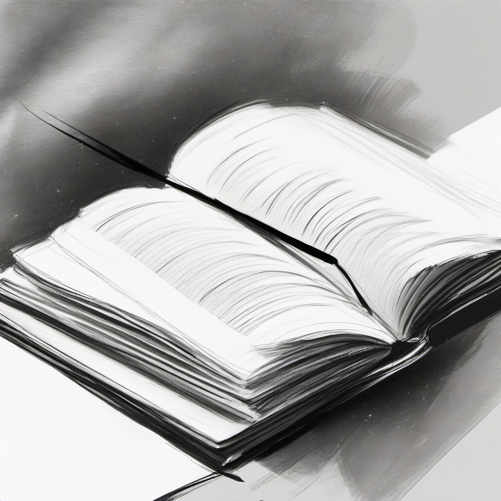 sketch of a book  minimal rough sketch scribbles,doodles,black and white