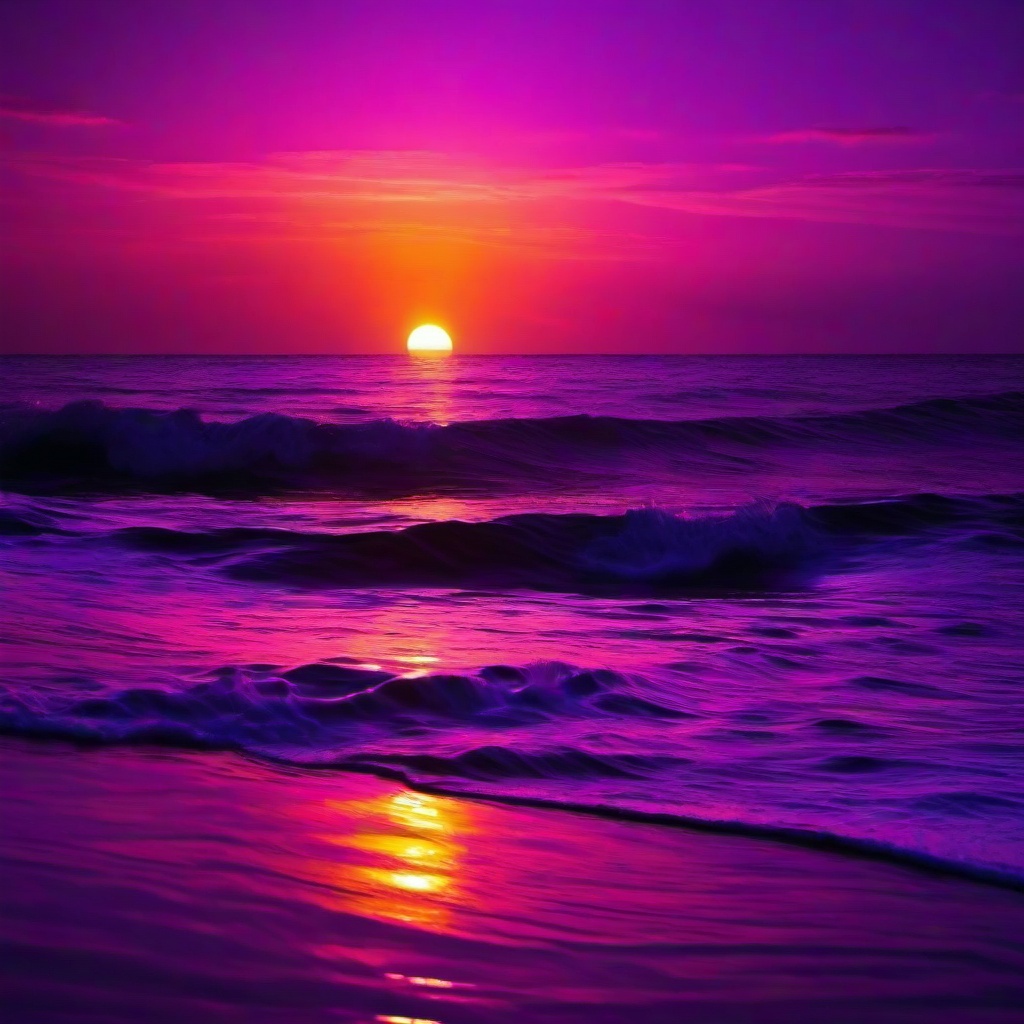 Ocean Background Wallpaper - purple ocean sunset wallpaper  