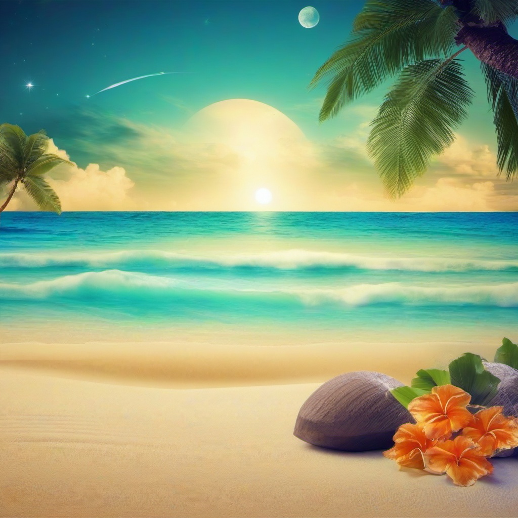 Beach Background Wallpaper - space beach background  