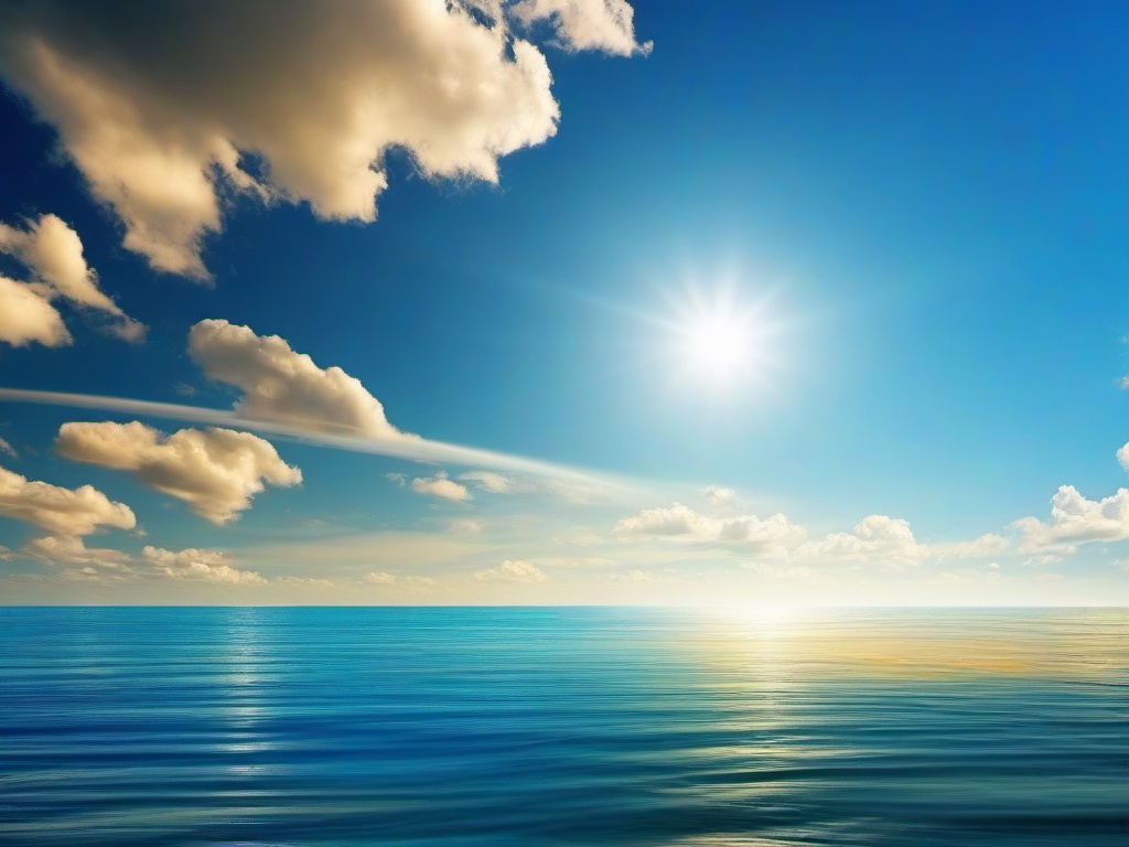 Blue Sky And Sea Wallpaper  ,desktop background wallpaper