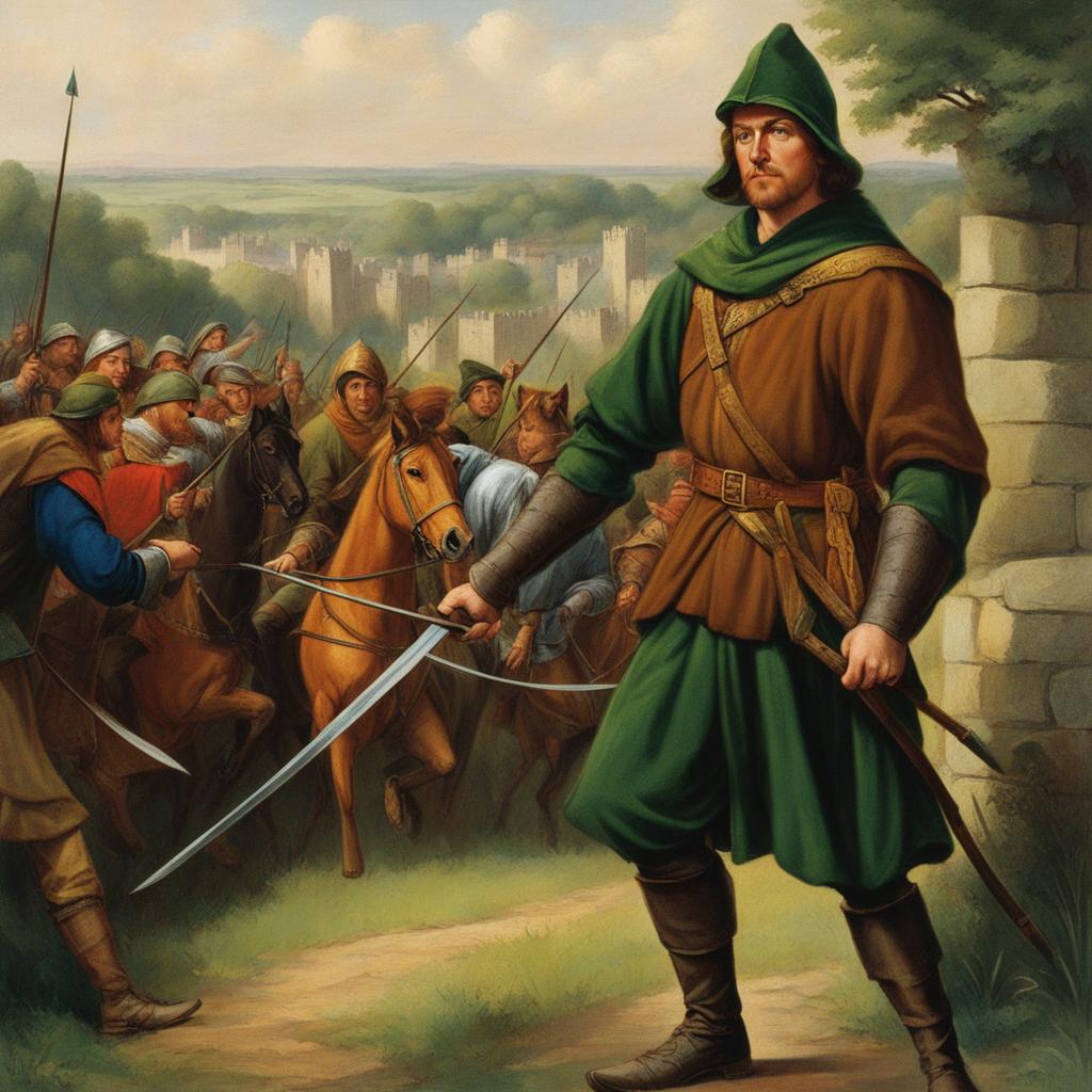 robin hood - the legendary english outlaw who stole from the rich to give to the poor. 