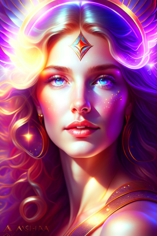 aurelia phoenix radiates light and rebirth. 