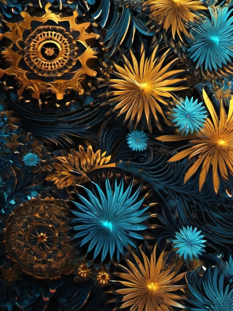 Computer Wallpaper 4K - Ultra-High-Resolution Digital Art  intricate patterns, splash art, wallpaper art