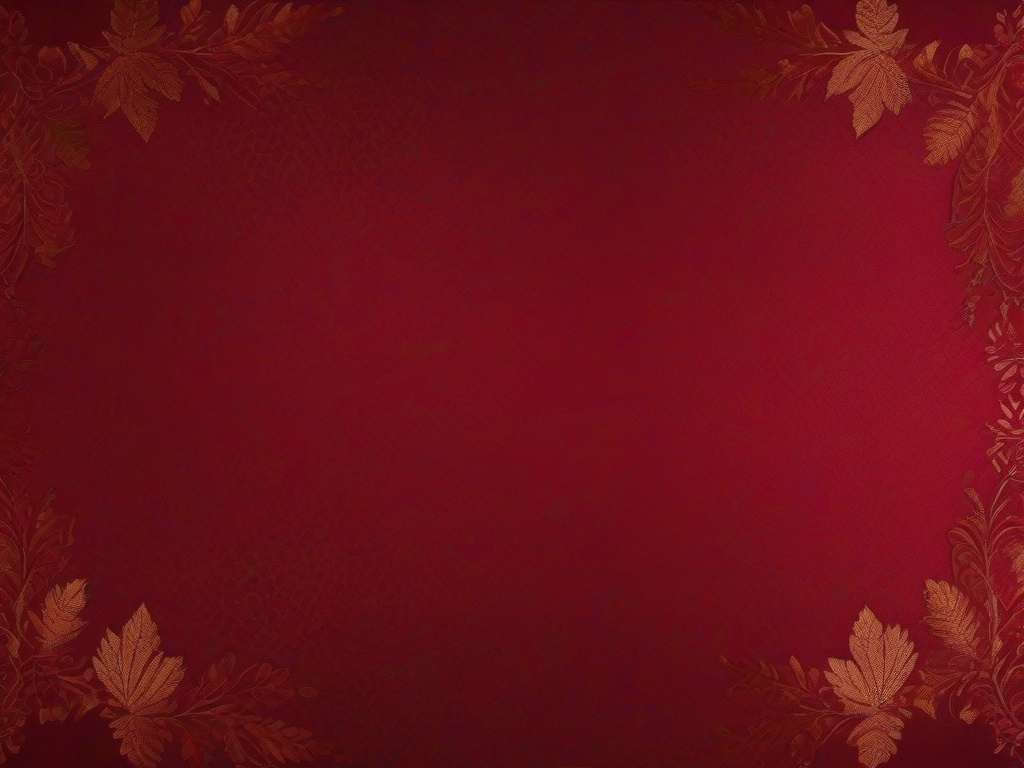 Red Background-Deep crimson red with faint golden leaf patterns for an elegant touch  background wallpaper