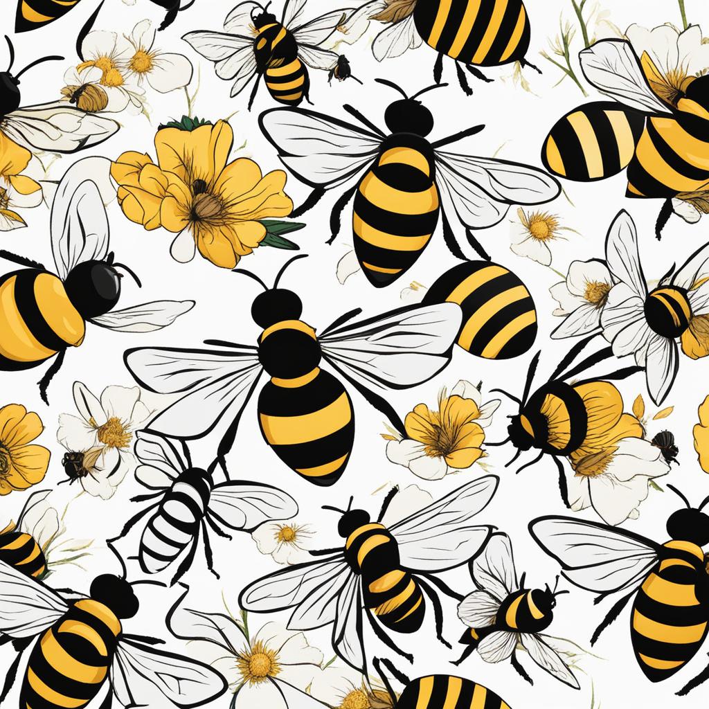 bee clipart - buzzing bee, perfect for nature-inspired creations. 