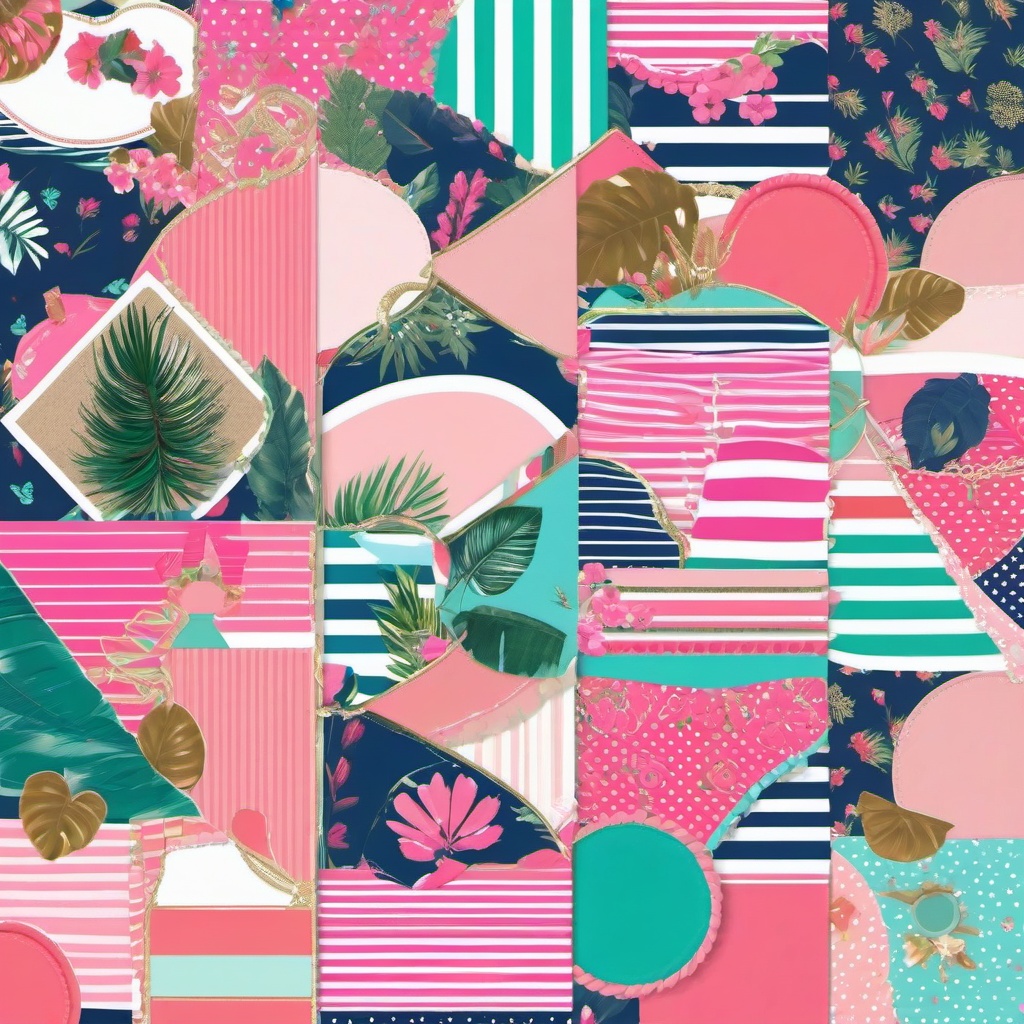 preppy collages wallpaper  background