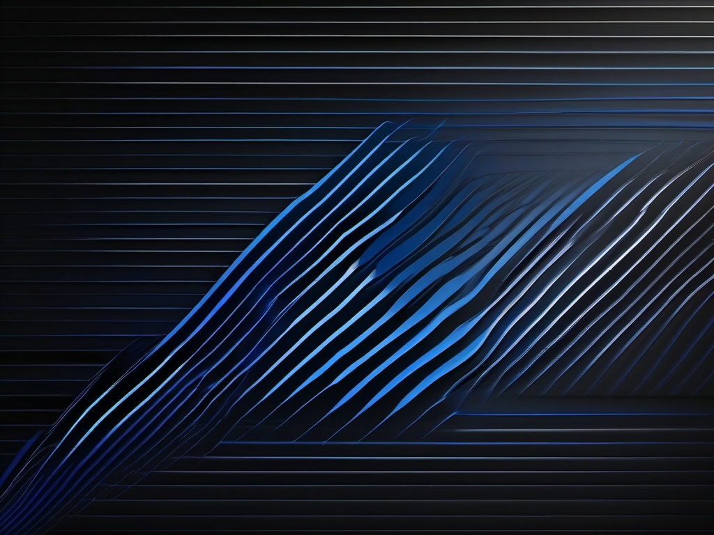 Thin Blue Line Background-Black background with a single blue line running through the center  background wallpaper