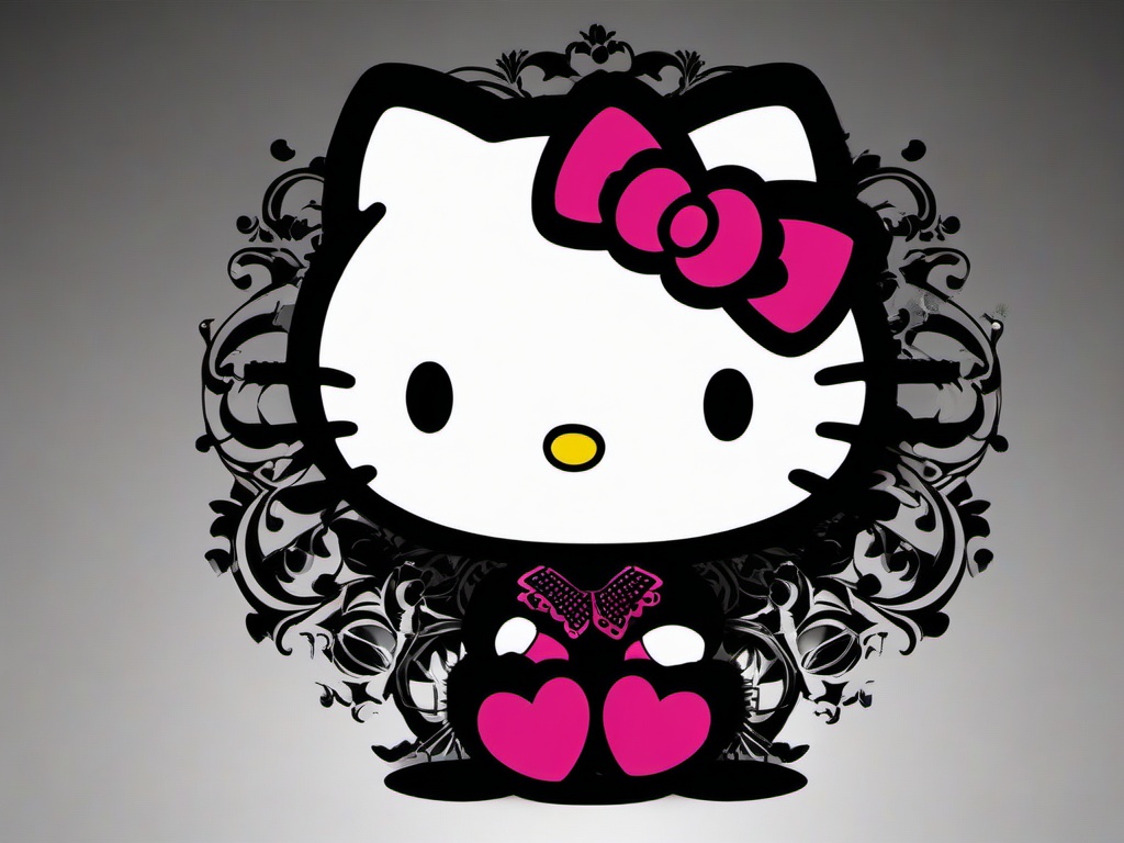 Dark Hello Kitty Wallpaper  ,desktop background wallpaper