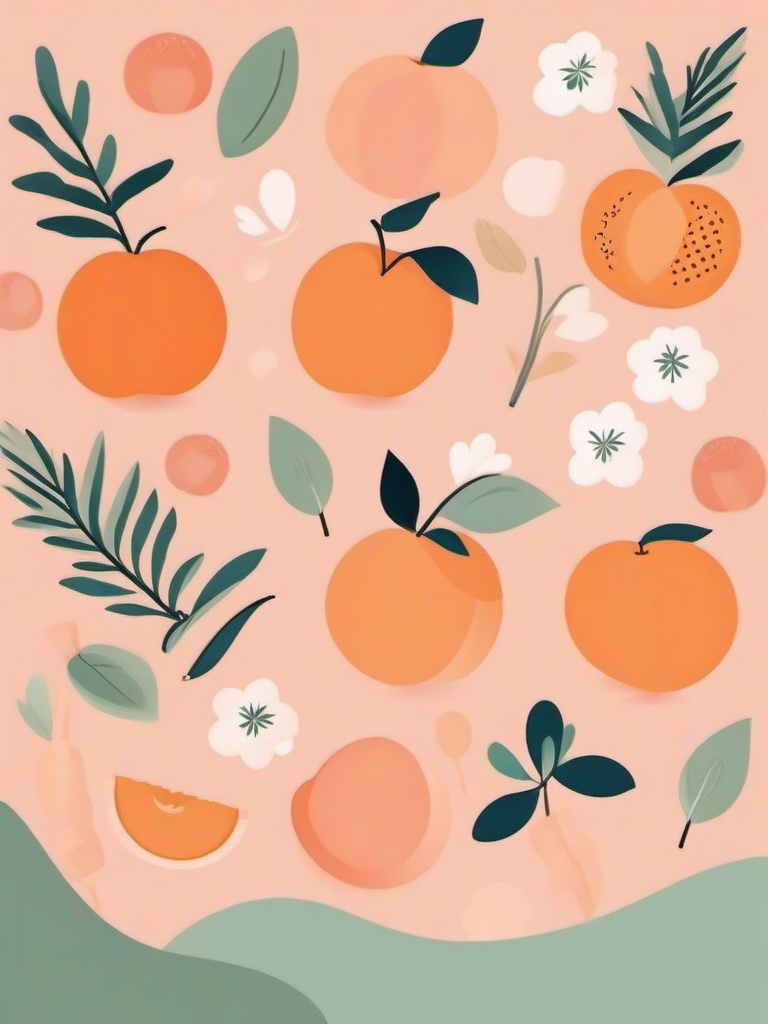 Cute Peach Wallpaper - Peach tones with playful elements  ,mobile iphone background wallpaper