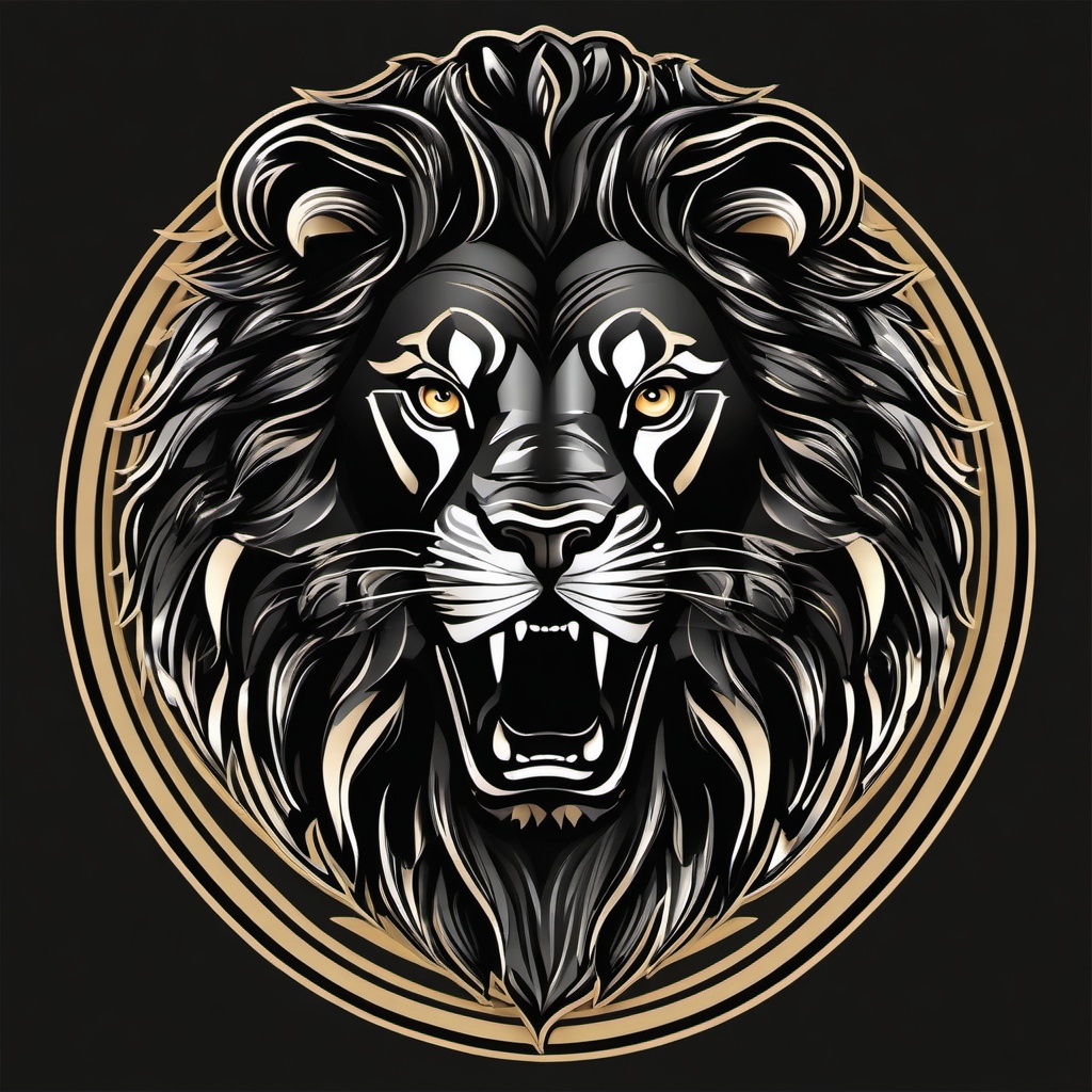 Lion Background Wallpaper - lions logo black background  