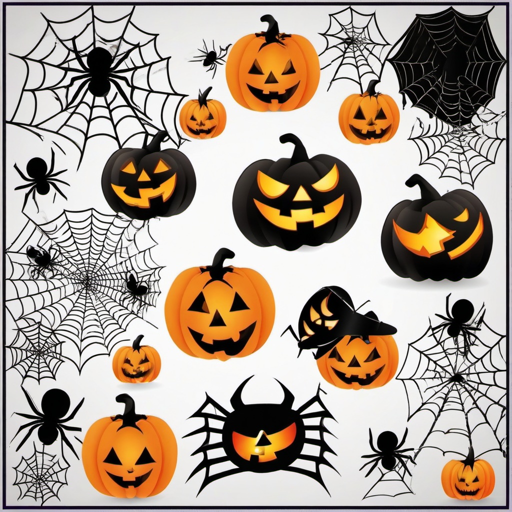 Spider Web clipart - spider web with a Halloween theme  