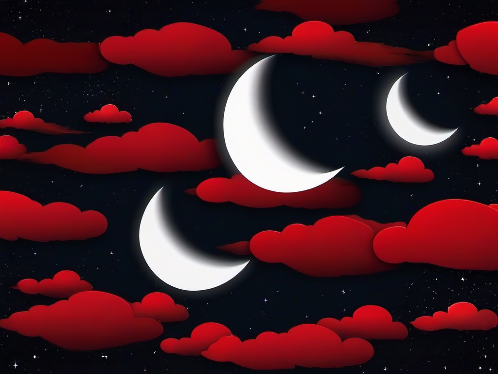 Red Moon Sky Background  ,desktop background wallpaper